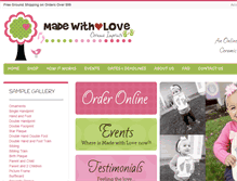 Tablet Screenshot of madewithloveimprints.com